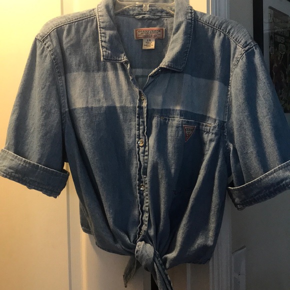 Jean GUESS shirt Large - Picture 2 of 5